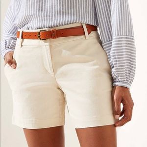 NWT- Loft Rivera 4” khaki shorts